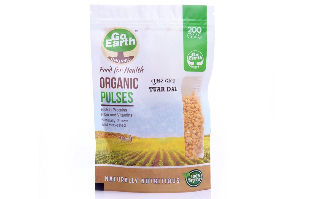 Go Earth Organic Tuar Dal    Pack  200 grams